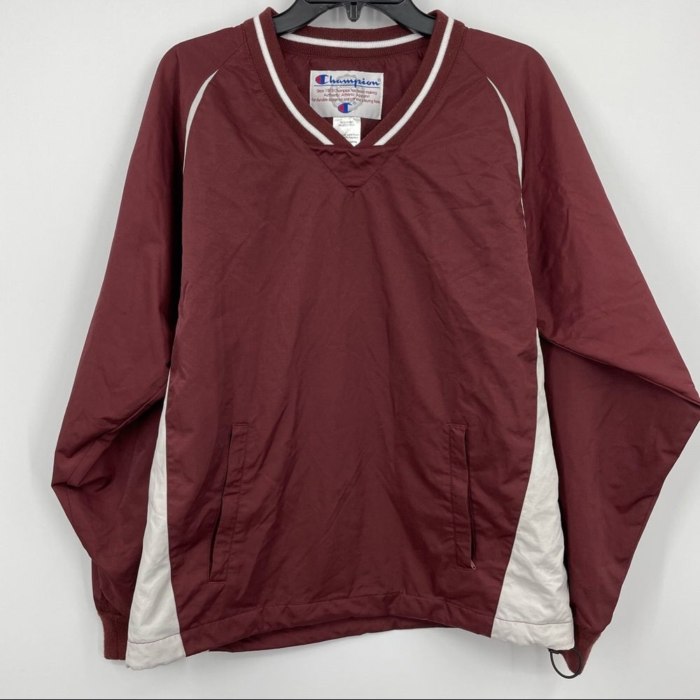 Champion Windbreaker with front pockets with zipper
Sz S